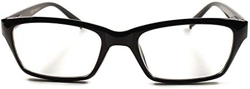 Alkalmi Okos Kocka Kocka Nézd Téglalap Fekete Keret Olvasó 1.50 Olvasó Szemüveg