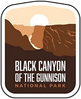 Vagabond Szív Black Canyon Nemzeti Park A Gunnison Matrica - Időjárásálló Vinil Szuvenír Matrica