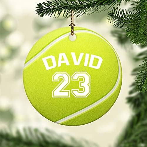 3 Inch Boldog Karácsonyt Személyre szabott teniszlabda Idézet Díszek Kerek Karácsonyi Díszek a Gyerekek, Fiúk, Lányok Lógó Díszek a