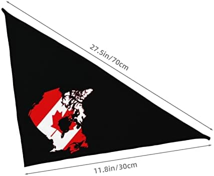 Kanada Térkép Zászló Kisállat Kutya Kölyök Macska Balaclava Háromszög Előke Sál, Kendő Gallér Szalag Mchoice Bármely Háziállat