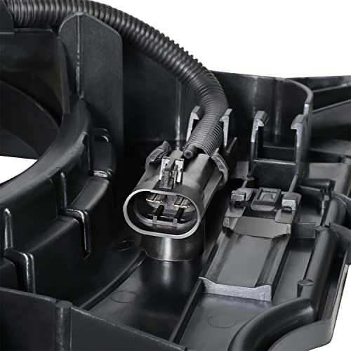 CH3115181 Gyári Stílus Hűtő Hűtő Ventilátor Szerelvény Kompatibilis Jeep Lázadó Fiat 500 x 1.4 L 2015-2018, 12V-os, Fekete