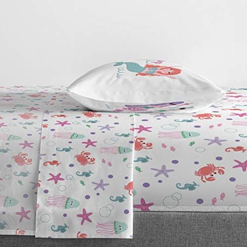 Jay Franco Trend Gyűjtő Mermaizing 5 Darab Twin Bed Set - Magában Foglalja A Vigasztaló & Lap Set - Szuper Puha Fakulnak Mikroszálas