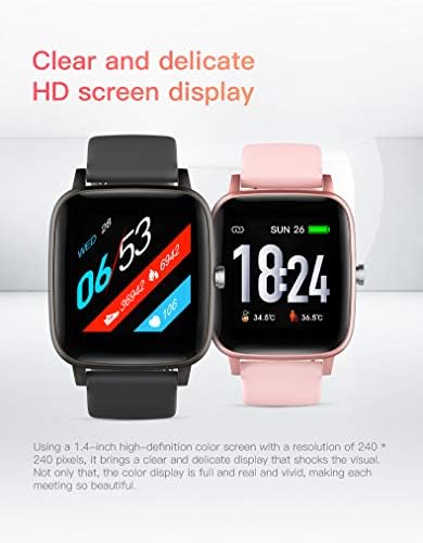 CHOKOVIE Okos Figyelni, iPhone, Android, 1.4 érintőképernyő Smartwatch Fitness Tracker Egészségügyi Nézni w/pulzusmérő Vér Oxigén Monitor,
