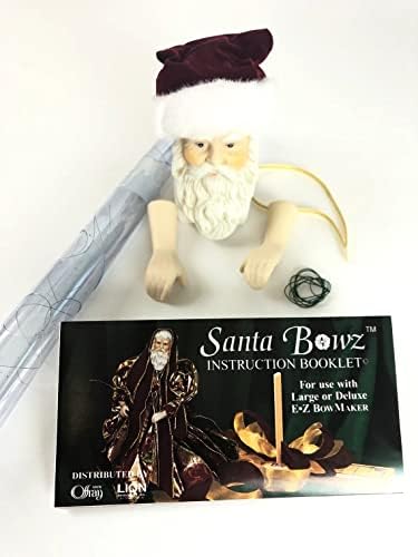 Santa Bowz Santa csúcsdíszt, 12 DIY Mikulás használati Utasítás Létre Ez a Mikulás A Deluxe EZ Bowmaker vagy Design Pro Íj, Kávéfőző,