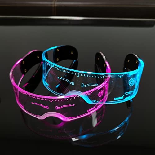 LED-es világító szemüveg | színes átalakulás integrált LED szemüveg | jövő science and technology stílusú szemüveget Fesztivál