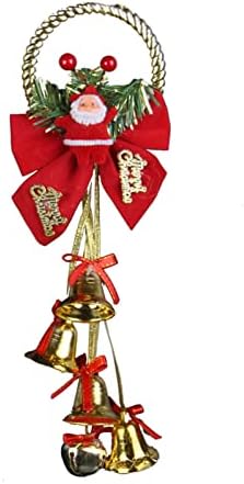 Karácsony Otthon Dekoráció, Karácsonyi Dekoráció Csengő Arany/Ezüst Színű Mikulás Piros Masnival Boldog Karácsonyt Jel Kényes Fesztivál