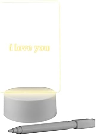 Eaarliyam Led Megjegyzés Testület USB Feltöltött Éjszakai Fény üzenőfal Tollal asztali Lámpa Dekoráció Ajándék Bithday Esküvői anyák