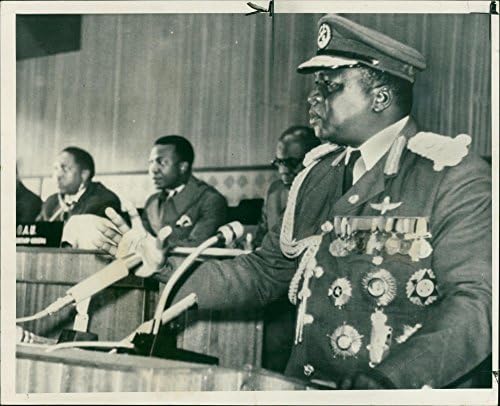 Vintage fotó Idi Amin