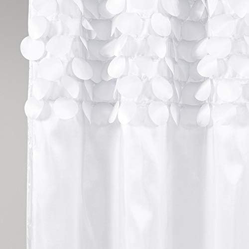 Buja Dekoráció Lillian zuhanyfüggöny | Texturált Shimmer Kör Design Fürdőszoba, 72 x 72, Türkiz