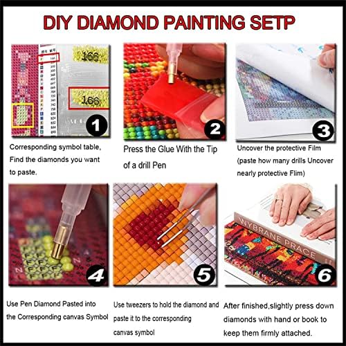 DIY 5D Gyémánt Festmény Készletek a Felnőttek,5 db/Db Gyémánt Hímzés Teljes Gyakorlat Kristály Strassz-Cross Stitch Gyémánt Art Kézműves