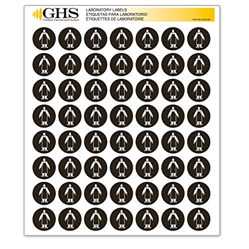 GHS/HazCom 2012: PPE Piktogram Címkék, Kötény, 1 minden (Csomag 1120)