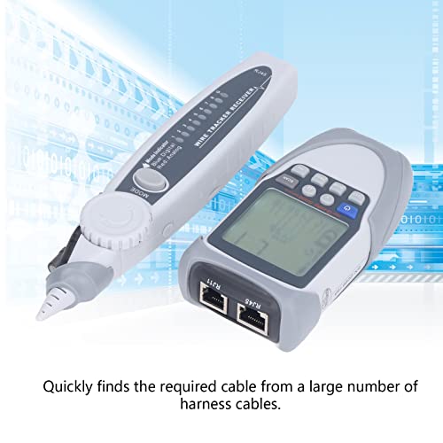 LCD Hálózati Kábel Teszter, Digitális Analóg PoE Ethernet Vezeték Finder Nyomkövető Eszköz, Folytonossági Teszt, Feszültség Mérése