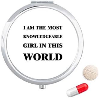 Én Vagyok A Hozzáértő Lány Tabletta Esetben Zsebében Gyógyszer Tároló Doboz, Tartály Adagoló