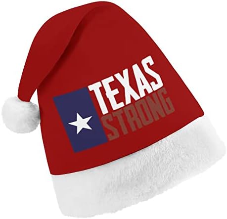 Texas Erős Plüss Karácsonyi Kalap Pajkos, Kedves Mikulás Sapka Plüss Színültig, majd Comfort Bélés Karácsonyi Dekoráció