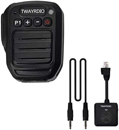 TWAYRDIO Vezeték nélküli Bluetooth Hordozható Hangszóró, Mikrofon 360° - Ban Állítható, Vízálló Váll Mikrofon Yaesu MH-48A6J FT-7800