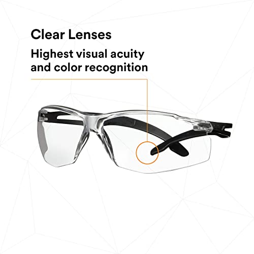 3M Biztonsági Szemüveg, SecureFit 500 Sorozat, 20 Csomag Hatása Névleges ANSI Z87, Állítható Racsni Templomok, Sportos Védő Szemüveg,
