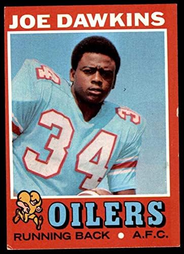 1971 Topps 141 Joe Dawkins Houston Oilers (Foci Kártya) VG/EX Oilers Nagykanizsa