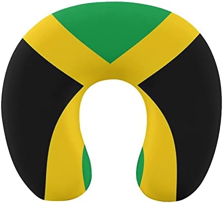 Zászló, Jamaica, Utazási Nyak Párna Memory Foam Repülés Fejtámla Alszik Támogatást Fejét a Repülő Autó Office Home