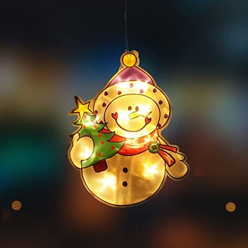 Karácsonyi Dekoráció LED String Medál Mikulás, Hóember Fawn karácsonyfa Ragyogó Medál, Kristály Gyöngyök a String (B, Egy Méret)