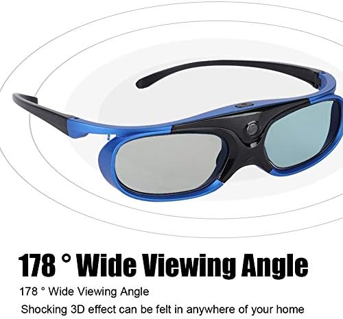 Univerzális 3D Szemüveg, DLP-Link Aktív záras Szemüveg 80mAh Újratölthető Akkumulátor, 50 Óra Folyamatos Munka, Szemüveget, Mainstream