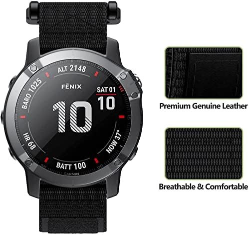 MGTCAR 26 22MM Watchband Szíj, A Garmin Fenix 5 5X Plusz 3HR 6X 6 6SPro S60 MK1 Enduro Nézni Állítható Nylon Easyfit Csukló Heveder