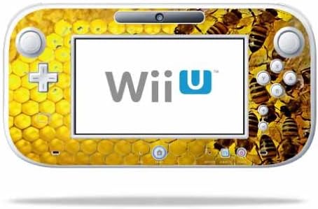 MightySkins Bőr Kompatibilis a Nintendo Wii U Gamepad Vezérlő wrap Matrica Bőr Méz