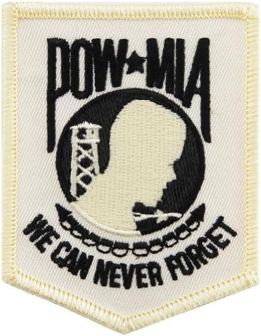 POW MIA Hímzett Patch, Vas-A Vietnami Háború hadifogoly Katonai Fekete Fehér
