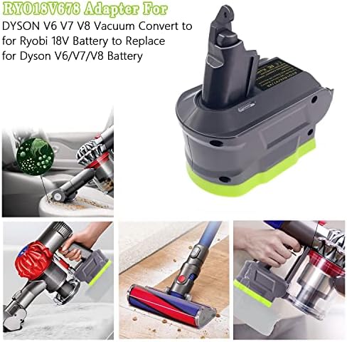 TPDL Frissítés Adapter Ryobi 18V Átalakítani a Dyson V6 & V7 & V8-as Porszívó, Cserélje ki a Dyson Akkumulátor SV11 SV10 SV09