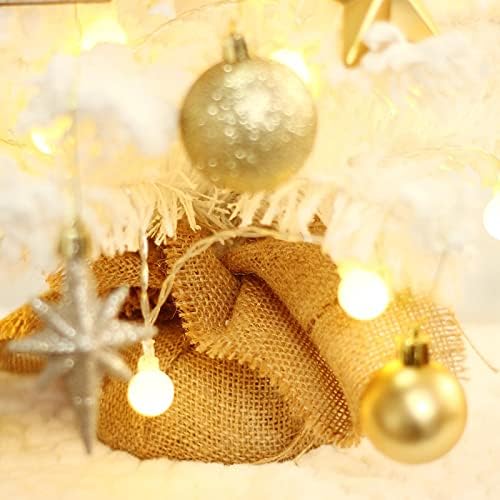 CKOZA Új Karácsonyi Dekoráció Fehér PVC Özönlöttek Mini Asztali karácsonyfa Meghatározott Dísz Fehér Asztali karácsonyfa