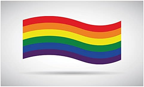 Ambesonne Büszkeség Kerámia Fogkefe Tartó, Hullámzó Meleg Büszkeség Zászló Illusztráció a Szerelem Győz a Homoszexualitás LMBT Jogok,