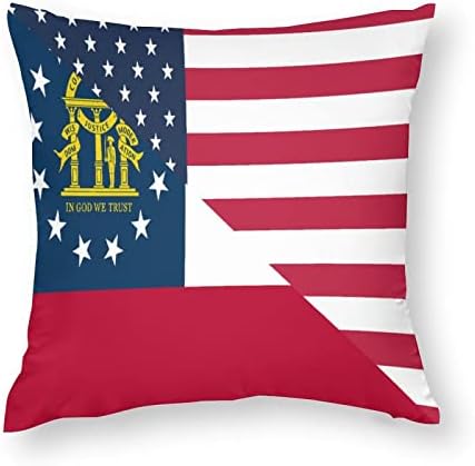 Amerikai Georgia Állami Zászló Készlet 2 Párnát Takaró Szögletes Párna, Párnahuzat a Kanapé, Kanapé, Hálószoba, Autó Dekoráció