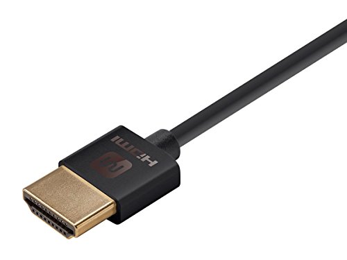 Monoprice HDMI High Speed Kábel - 6 Láb - Fekete,4K@60Hz,HDR,18Gbps,36AWG,YUV 4: - Ultra Vékony Sorozat & HDMI High Speed Kábel - 1.5 Méter