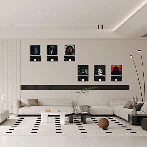 A Weeknd Poszter - Készlet 6 Borító Plakátok, 8x12 Cm,Unframe,Ideális Dekoráció Minden Rajongó