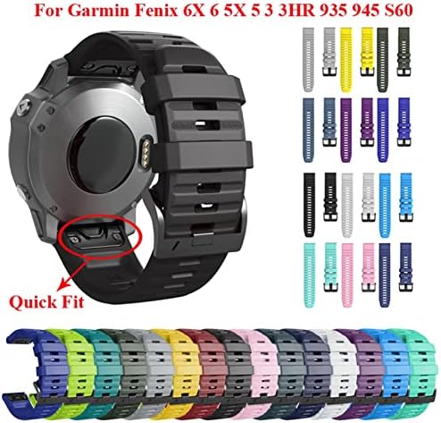 NEYENS 26 22mm Quick Fit Watchband A Garmin Fenix 7 7X 6X 6Pro Watch Szilikon Easy Fit Csukló Heveder Zenekar A Fenix 5X 5