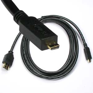 InstallerParts 3Ft HDMI Férfi-Micro (D Típusú) Férfi Kábel Nagy Sebességű Ethernet – Kompatibilis Kompakt HDMI-Készülékekkel