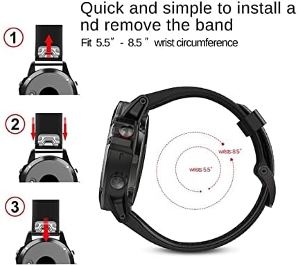 SAWIDEE 26mm Sport Szilikon Watchband Wriststrap a Garmin Fenix 6X 6 6 Pro 5X 5 5S + 3 HR 20 22mm Easy Fit gyorskioldó wirstband