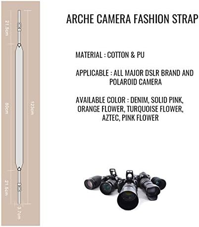 ARCHE Állítható, valamint Kényelmes Nyak/Váll Fényképezőgép Csuklószíj az Egész DSLR Fényképezőgép Kompatibilis a Munka Nikon/Canon/Sony/Olympus