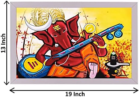 BBRATS Ganesha Texturált UV-Hatás Akril-Üveg-Festészet - Modern Absztrakt Művészet Haza Fali Dekoráció Akasztás Ajándék Elemek