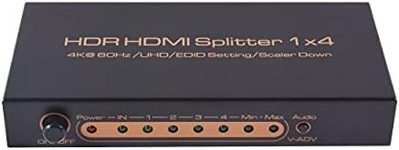 HDR 2.0 HDMI Splitter 1x4 (T) Támogatja a HDCP 2.2 2.0 HDMI 4K/60Hz UHD/EDID Beállítás/Scaler Le