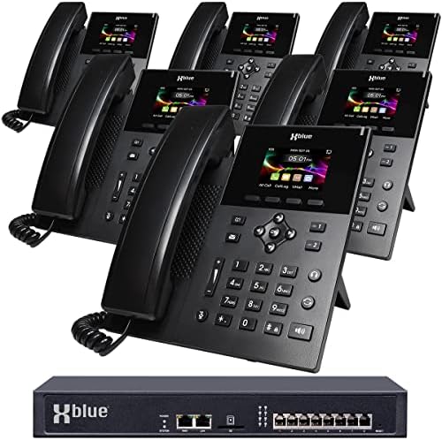 XBLUE QB2 Rendszer Csomag 6 IP5g IP-Telefonok, Beleértve az Automatikus kezelő, Hangposta, Mobil & Távoli Telefon Z & Hívás