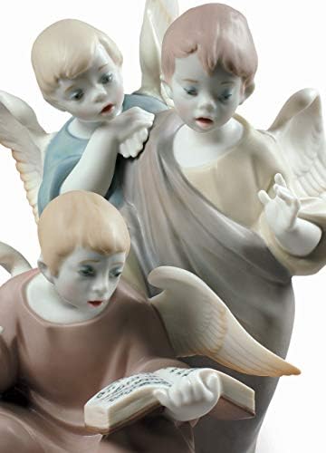 LLADRÓ Angyali Hangok Figura. Porcelán Kis Angyal Ábra.