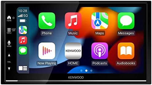 KENWOOD DMX8709S 6.8 Hüvelykes Kapacitív érintőképernyő, Autó Hifi, Vezeték nélküli CarPlay, Android Auto, Bluetooth, AM/FM Rádió, MP3 Lejátszó,