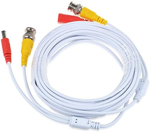 kybate 50ft Fehér BNC Video Hatalom Wire Kábel Samsung Kamera Kábel SDH-C84100BF SDH-ST581