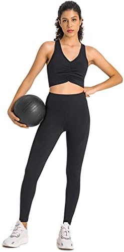GLISEYMY Fitness Suit Női Magas Derék Alakításában Rugalmas Leggings Sport Melltartó Szett Jóga Ruhát Kocogás Fitness Ruha
