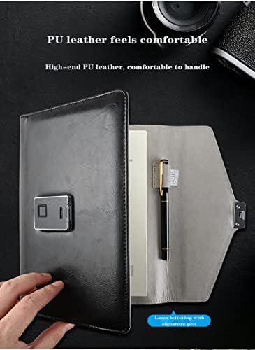 LEPSJGC A5 Jelszó Könyv Multi-Function Ujjlenyomat-Lock Notebook Bluetooth-Felvétel Vezeték nélküli Töltés U Lemez Üzleti Ajándék