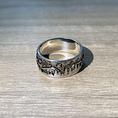 HYXITVCG Farkas Gyűrű a Férfiak számára, a Férfi Punk Farkas Gyűrű, Retro Állat Gyűrű, Férfi Gyűrű, Széles Farkas Zenekar Gyűrű, Norvég