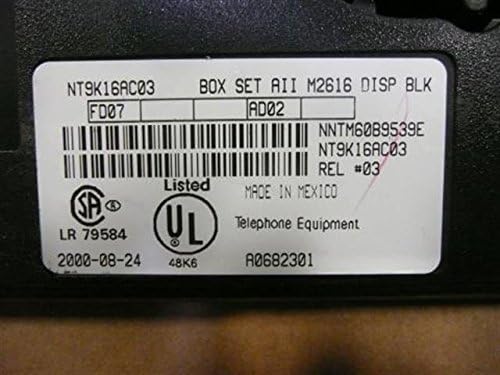 A Nortel Meridian M2616D NT9K16 (NT2K16) Fekete Digitális Telefon Kijelző, illetve a Kihangosító