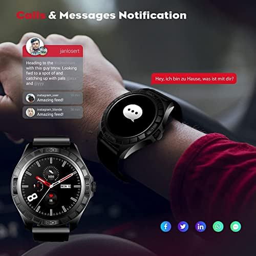 BlueNEXT Intelligens Karóra az Ember, IP68 Vízálló Smartwatch az Android, iOS, Activing Fitness Tracker pulzusszám, Vérnyomás Aludni
