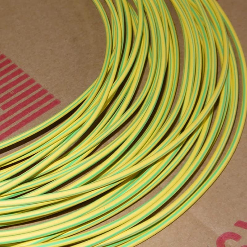 5M/Sok Yellow & Green - 2MM 4MM 6MM 8MM 10MM 12MM Választék Arány 2:1 Poliolefin Hő Zsugorodó Cső Cső Szigetelőcső Kábel Ujjú