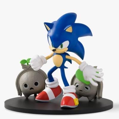 Sega Sonic Prémium Ábra Sonic Határ Sündisznó Méret Teljes Hossza kb 3.9 x 5.5 Hüvelykes Japán Ver.